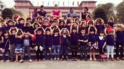 Trường mầm non Tài hoa tổ chức chuyến đi dã ngoại thăm quan bảo tàng văn hoá các dân tộc Việt Nam.